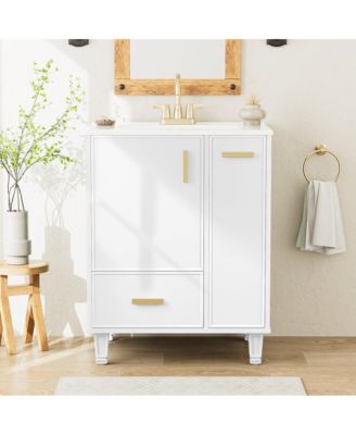 Modern Bathroom Vanity Sink & Deep Drawer