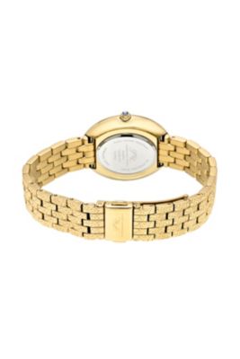 Women's Angelica Watch with Sunray Dial, Topaz Gemstones and Stainless Steel Bracelet 1344BANS