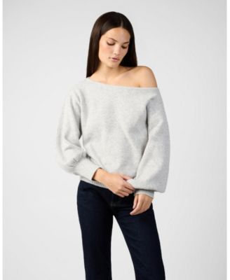 Women's Off The Shoulder Balloon Sleeve Sweater
