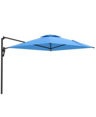 10ft Cantilever Patio Umbrella, Large Rectangle Umbrella 180&deg; Rotation Offset