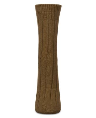 Women's Neutral Ribbed Knit Essential Boot Socks