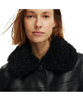 Women's Peggy Faux Fur Trim Jacket