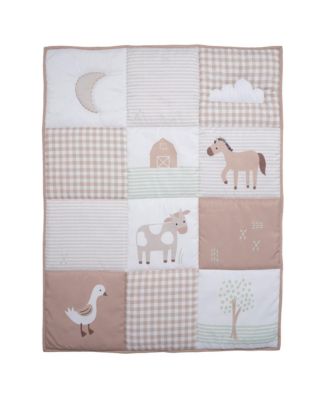 Baby Farmyard Friends 3-Piece Nursery Crib Bedding Set