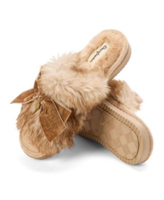Women's Bianca Pile Slide Slipper with Bow