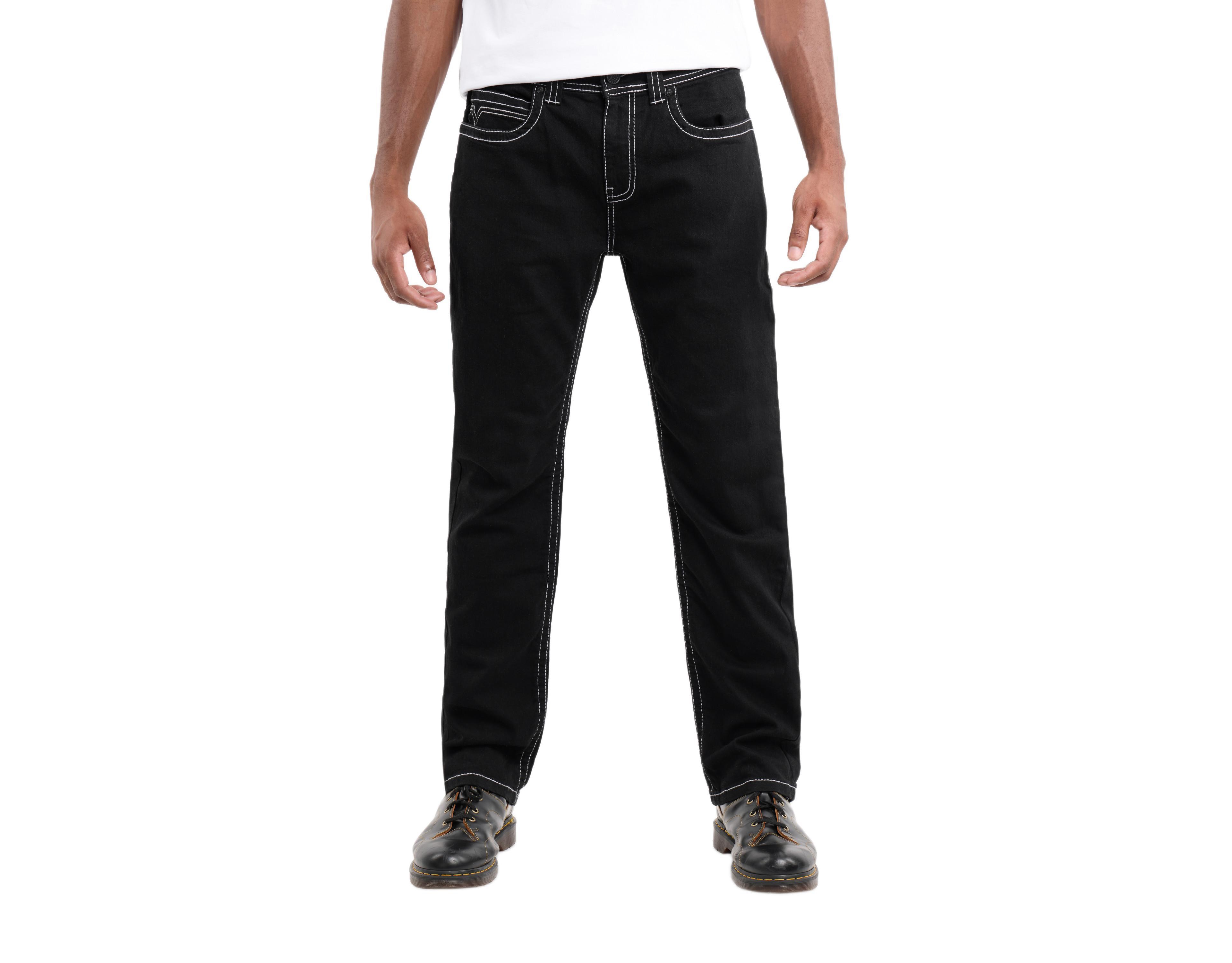 Cultura Men's Saddle Stitch Roman Fit Denim Jeans
