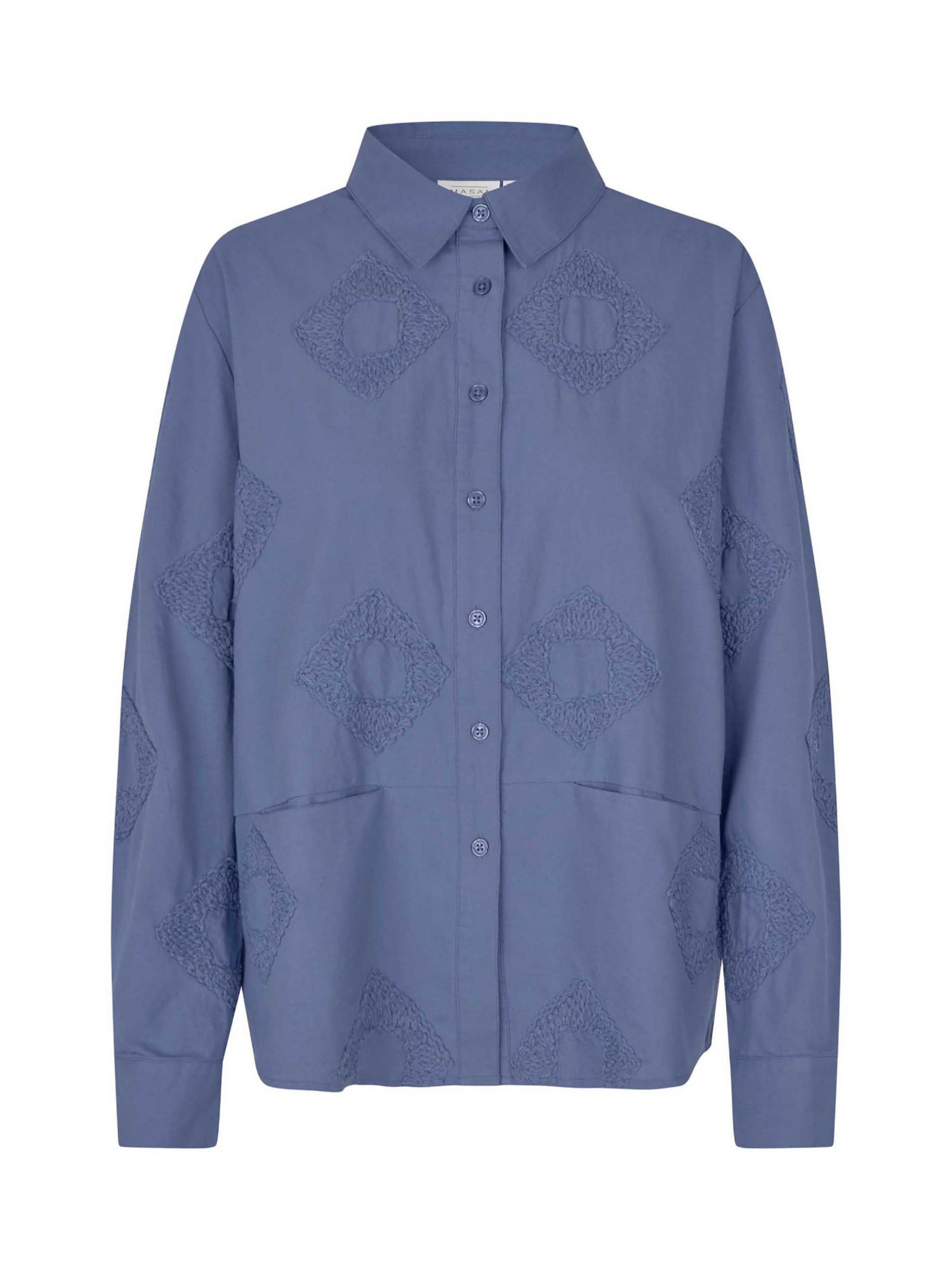 Women's 100% Cotton Long Sleeve Collared Shirt