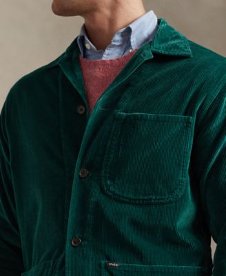 Men's Corduroy Utility Long-Sleeve Overshirt