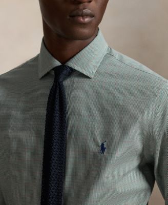 Men's Classic Fit Tattersall Poplin Dress Shirt