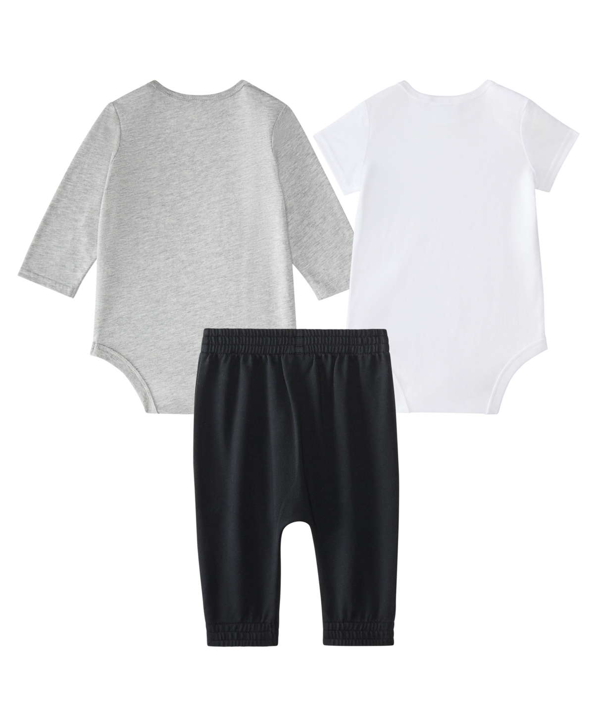 adidas Baby Boys 3-Piece Printed Long Sleeve Bodysuit, Short Bodysuit and Pants Set