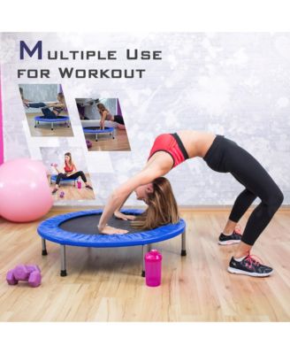 Mini Folding 36'' Trampoline Portable Recreational Fitness Rebounder