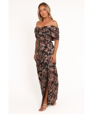 Women's Lilia Maxi Dress - Black Floral