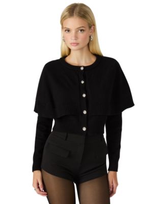 Steve Madden - Women's Gisselle Long Sleeve Cape Cardigan