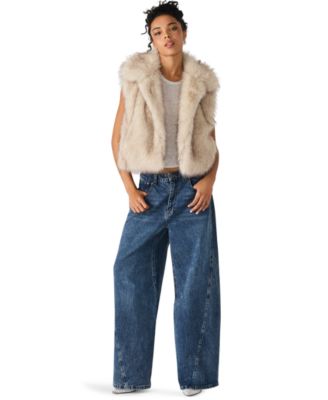 Women's Safira Faux Fur Collared Vest