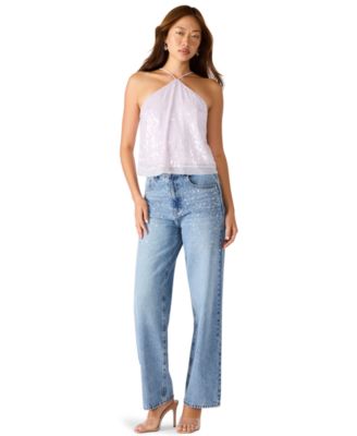 Women's Lorenna Sequin Halter Neck Top
