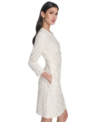 Women's Embellished Crew Neck Dress