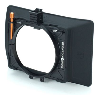 Bright Tangerine Misfit ATOM 4x5.65in and 4x4in Ultra Lightweight 2-Stage Clip-On Matte Box with Detachable Lens Shade, 114mm Clamp