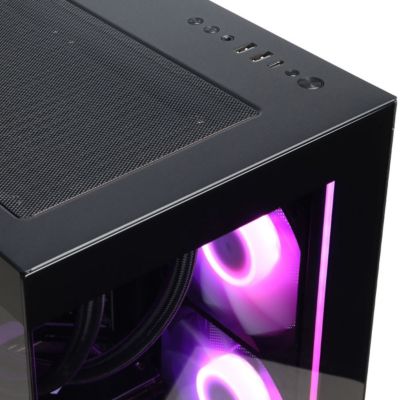 Gamer Supreme Liquid Cooled Gaming Desktop Computer, AMD Ryzen 9 9900X 4.4GHz, 32GB RAM, 2TB SSD, AMD Radeon RX 9060 XT 16GB, Windows 11