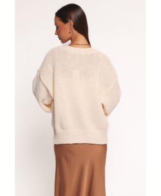 Women's Doralee Rose Cardigan - Cream