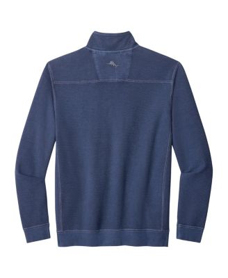 Men's Navy Michigan Wolverines Montego Bay Half-Zip Jacket