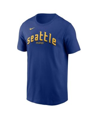 Men's Cal Raleigh&nbsp;Royal Seattle Mariners City Connect Fuse Name Number T-Shirt