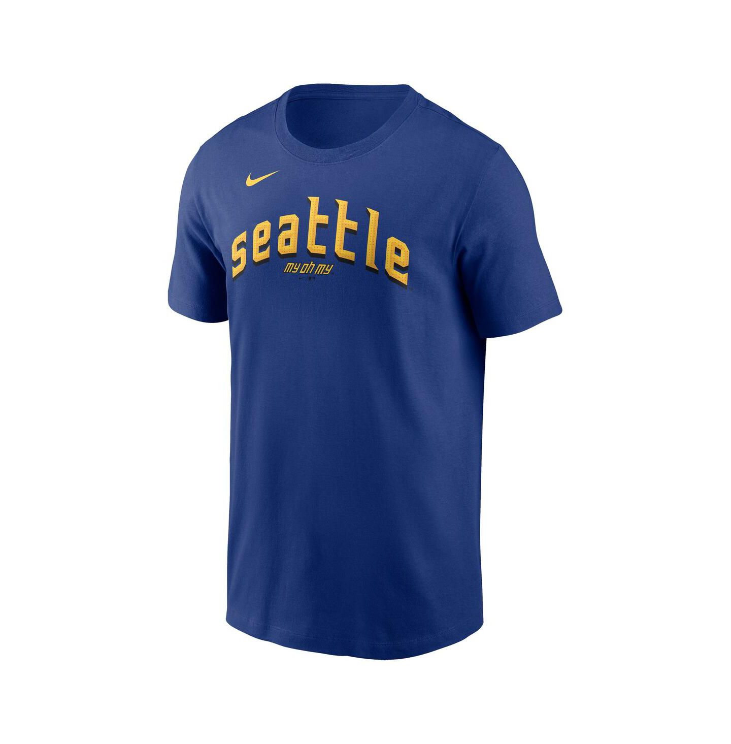 Мужская футболка Nike Cal Raleigh Royal Seattle Mariners City Connect Fuse Name & Number — фото 3