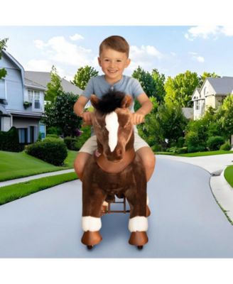 Model Y Chocolate Brown Horse Rideable Toy for Age 4-7
