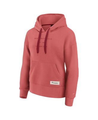 Women's Red New Jersey Devils Elements Future Ground Subtle Tonal Pullover Hoodie