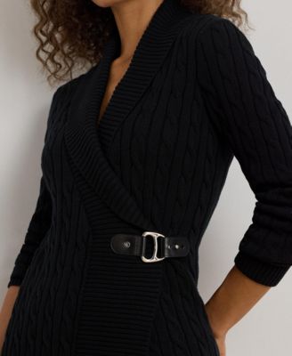 Women's Buckled Cotton Sweater