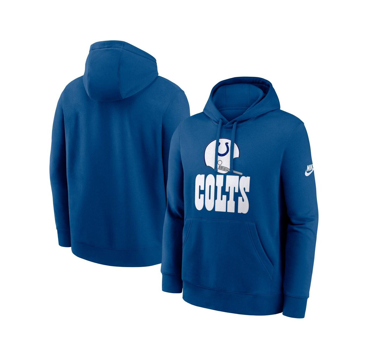 Men's Royal Indianapolis Colts Best Season Rewind Club Pullover Hoodie