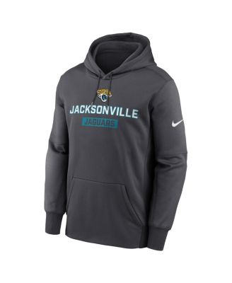 Men's Anthracite Jacksonville Jaguars Toss Sweep Performance Pullover Hoodie