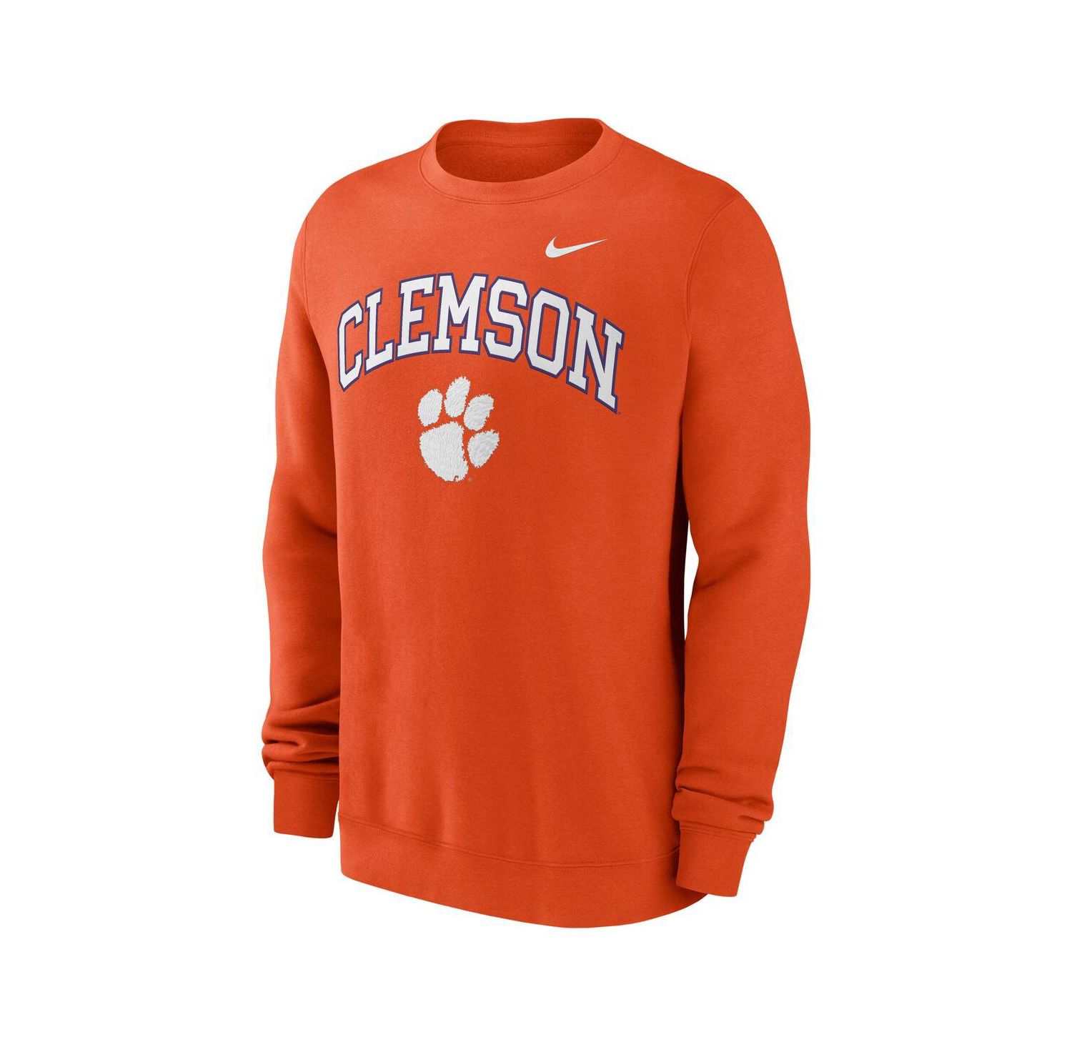 Men's Orange Clemson Tigers Arch Pullover Sweatshirt