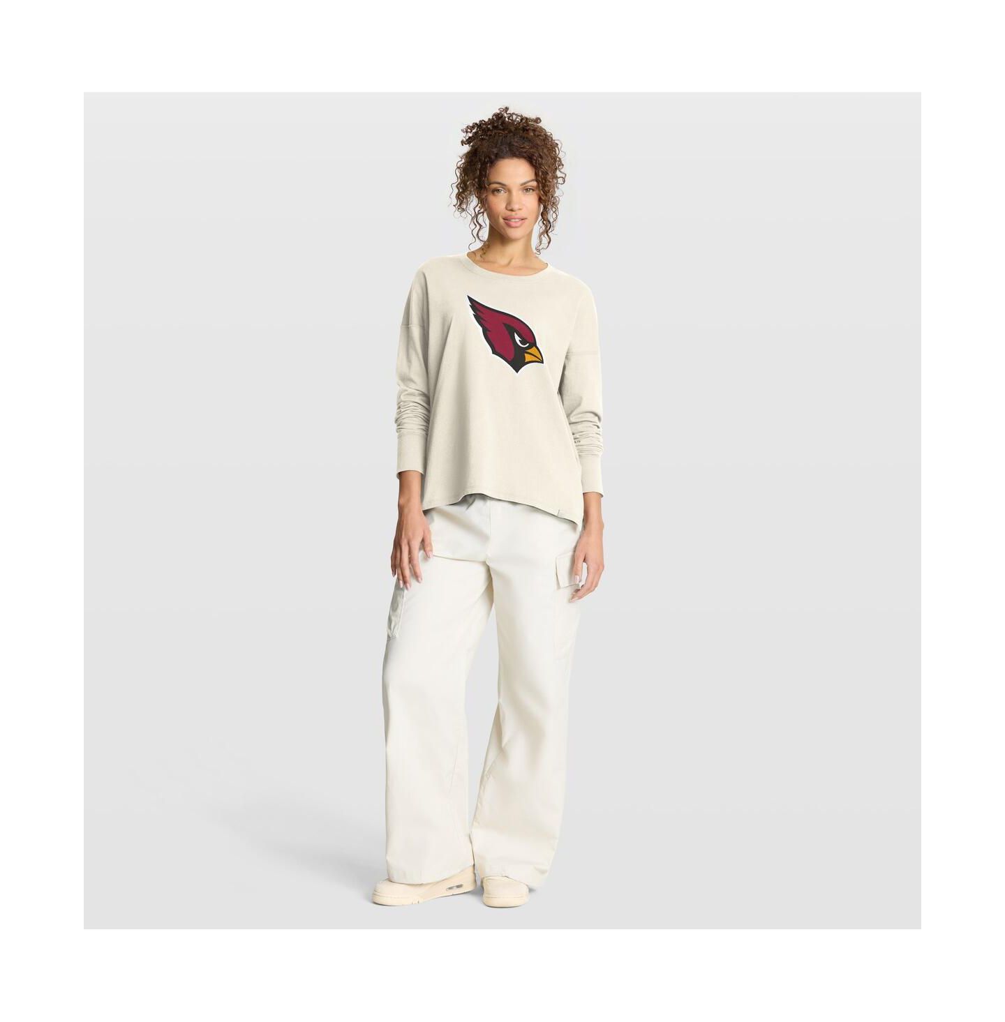 Женская футболка Fanatics Cream Arizona Cardinals Dove Legacy Long Sleeve — фото 3