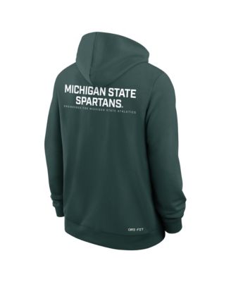 Men's Green Michigan State Spartans 2025 Sideline Standard Issue Dri-FIT Full-Zip Hoodie