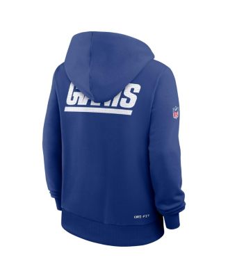 Women's Royal New York Giants Sideline Standard Issue&nbsp;Initial Home&nbsp;Dri-FIT Hoodie