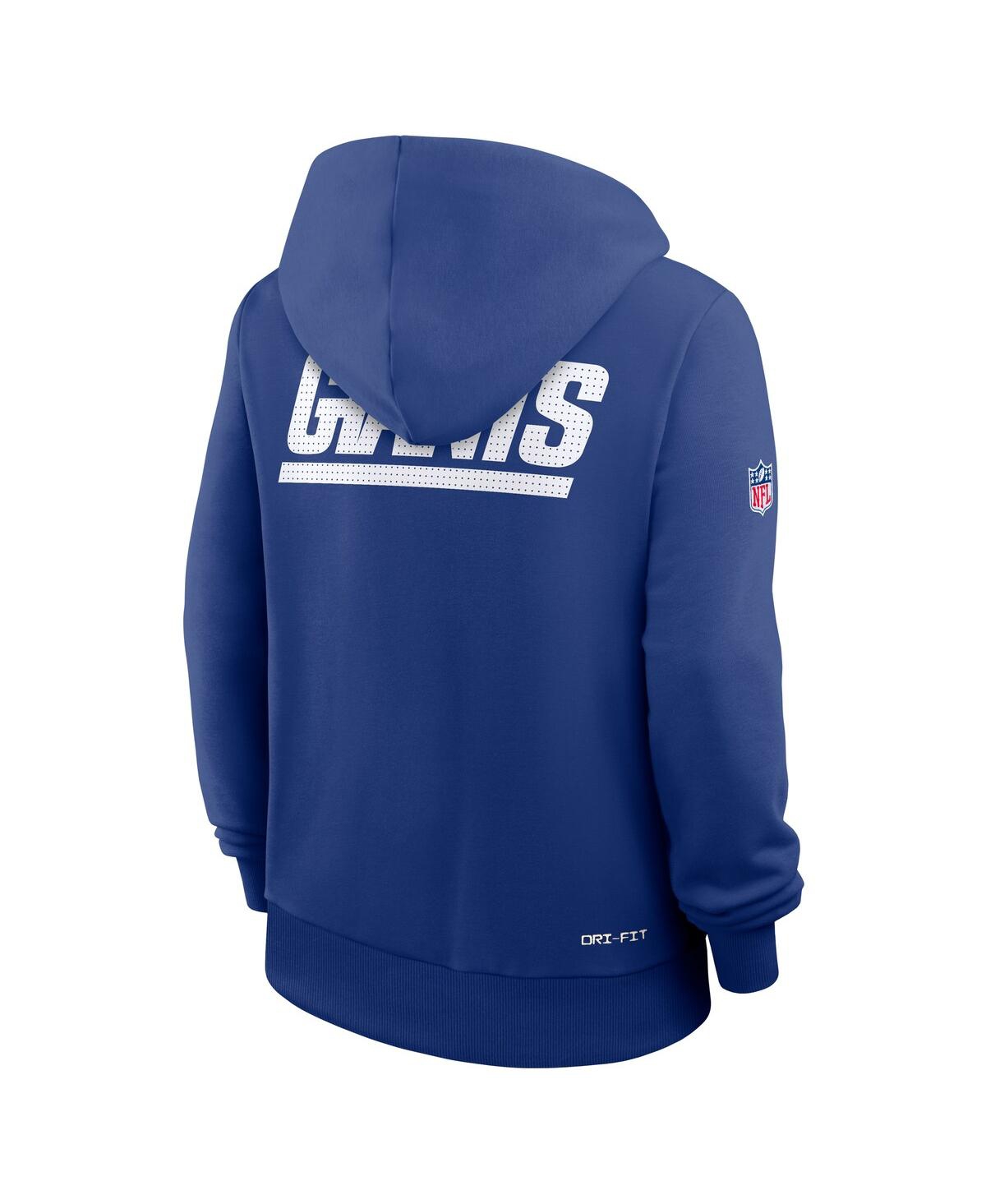 Nike Royal New York Giants Sideline Standard Issue Initial Home Dri-fit Hoodie In Blue