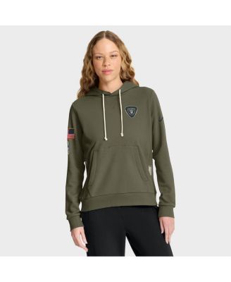 Nike - Women's Olive Las Vegas Raiders 2025 Salute to Service Sideline Standard Issue Dri-FIT Hoodie