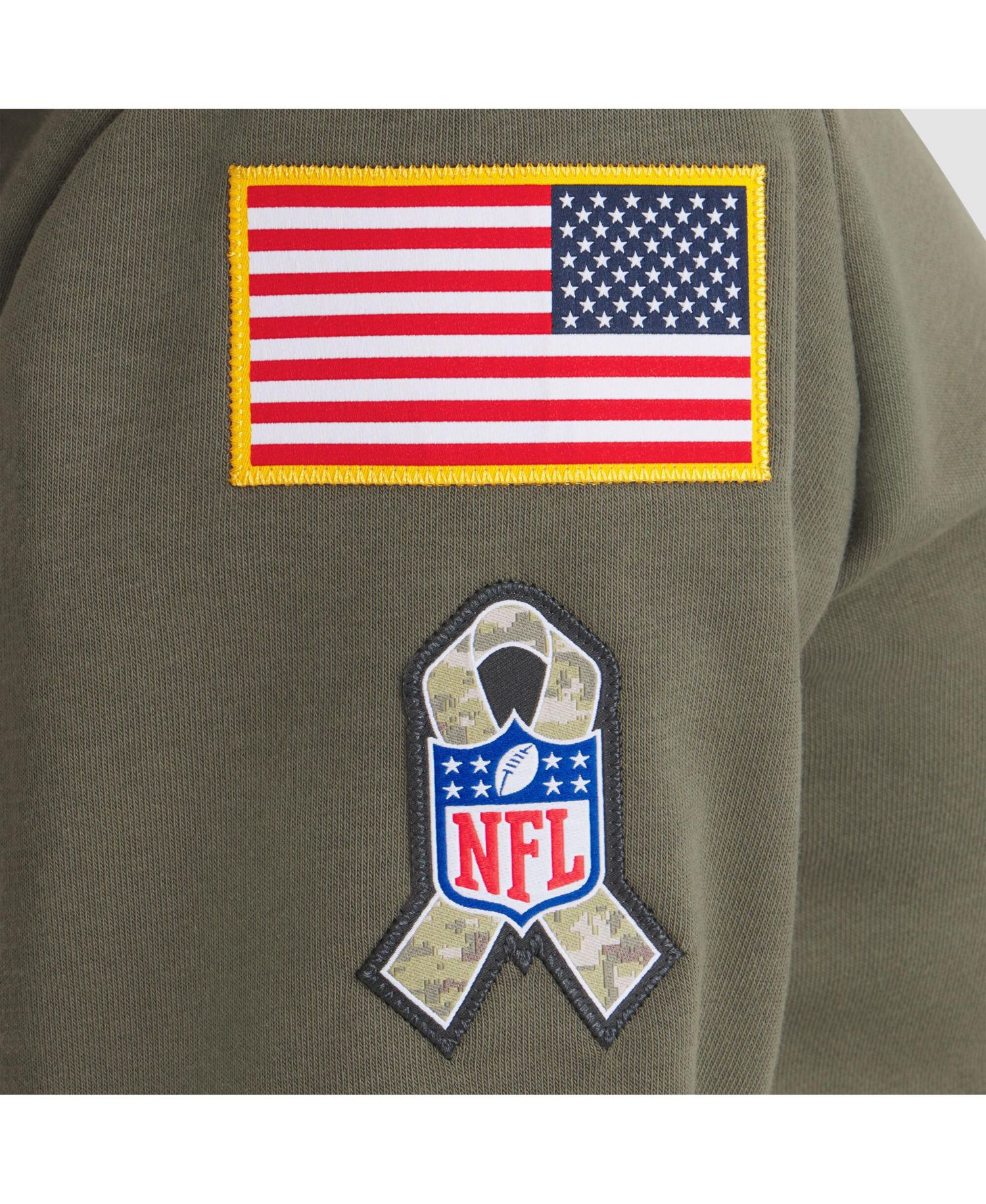 Women's Olive Tampa Bay Buccaneers 2025 Salute to Service Sideline Standard Issue Dri-FIT Hoodie