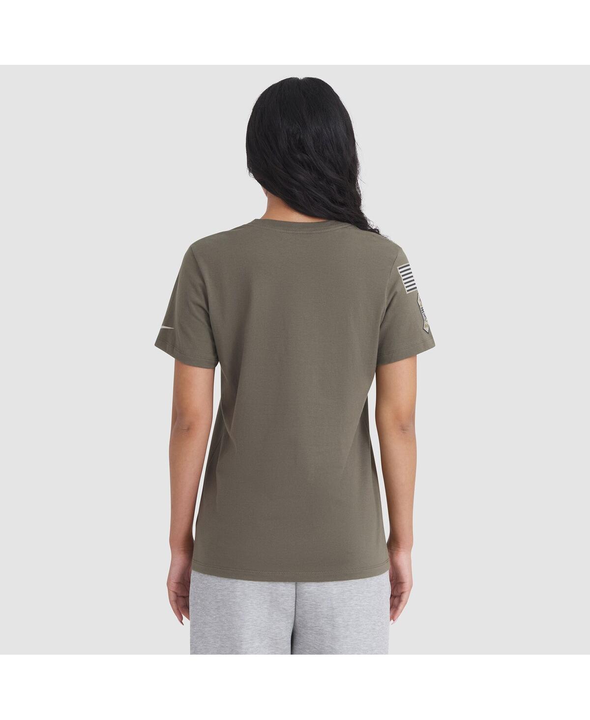Nike Women's Olive Buffalo Bills 2025 Salute To Service Sideline T-shirt In Green