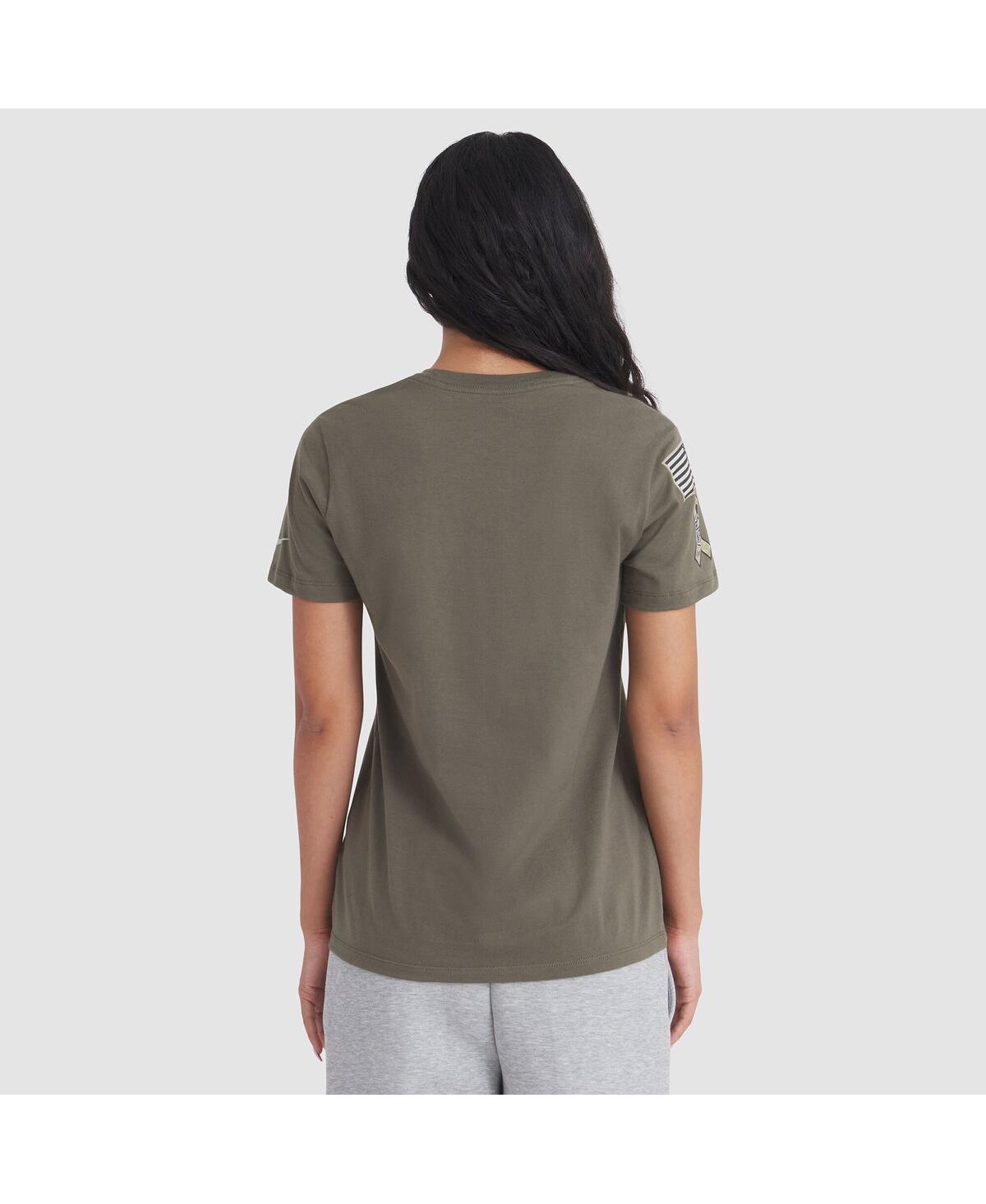 Nike Women's Olive Detroit Lions 2025 Salute to Service Sideline T-Shirt
