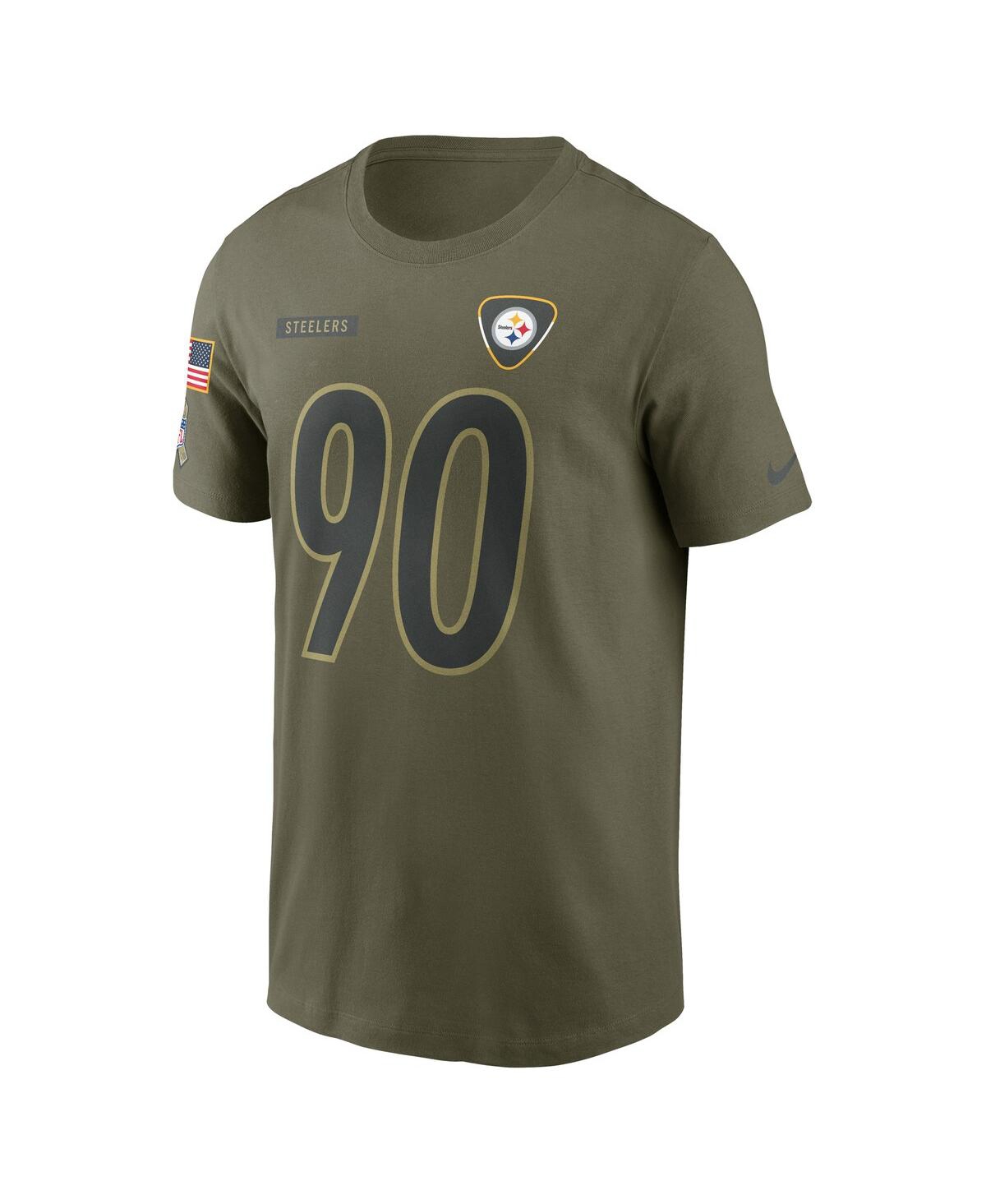 Nike Men's T.j. Watt Olive Pittsburgh Steelers 2025 Salute to Service Name Number T-Shirt