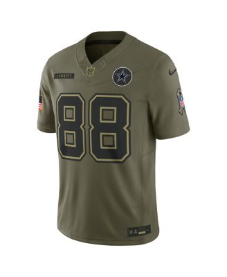 Men's CeeDee Lamb Olive Dallas Cowboys 2025 Salute to Service Limited Jersey