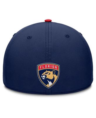 Men's Navy/Red Florida Panthers Authentic Pro Rink Team Code Flex Hat