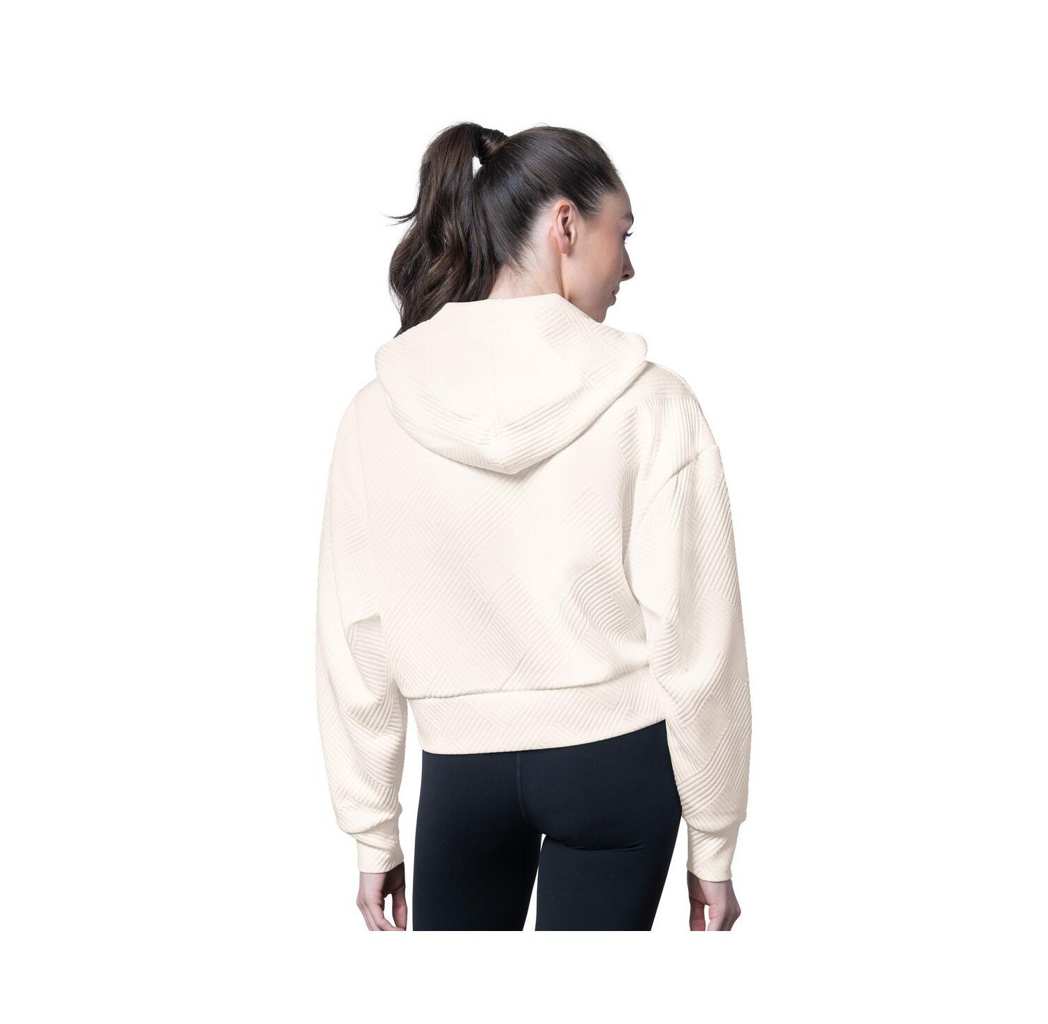 Women's Cream New York Giants Eleanor Full-Zip Hoodie