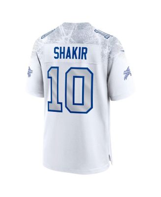 Men's Khalil Shakir White Buffalo Bills 2025 Rivalries Collection Game Jersey