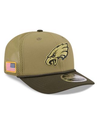 New Era - Men's Green Philadelphia Eagles 2025 Salute to Service 9SEVENTY Adjustable Hat
