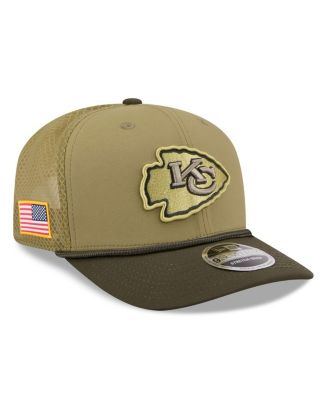 New Era - Men's Green Kansas City Chiefs 2025 Salute to Service 9SEVENTY Adjustable Hat