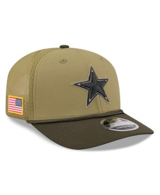 New Era - Men's Green Dallas Cowboys 2025 Salute to Service 9SEVENTY Adjustable Hat
