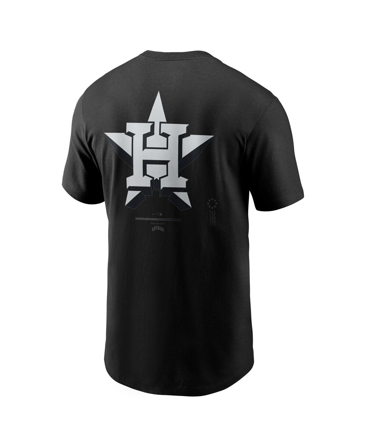 Nike Men's Black Houston Astros Bar Loading T-shirt In Black