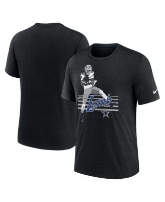 Nike - Men's CeeDee Lamb Heather Black Dallas Cowboys Player Graphic T-Shirt