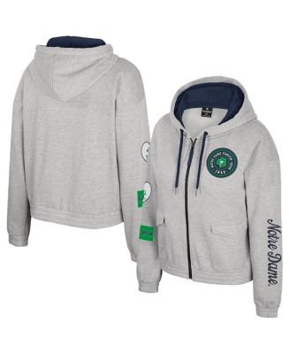 Colosseum - Women's Gray Notre Dame Fighting Irish Alfie Full-Zip Hoodie Jacket